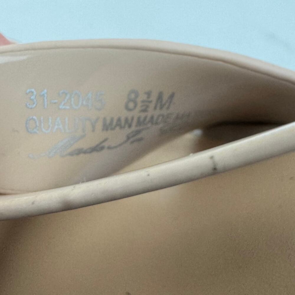 EASY STREET ZAZIE SLINGBACK HEELED SANDALS IN‎ TAN PATENT NWOB WOMEN'S SIZE 8.5M - Picture 13 of 14